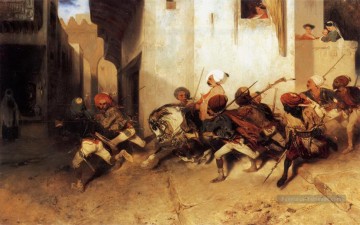 Arabe œuvres - La pattuglia Turca Alexandre Gabriel Decamps Araber